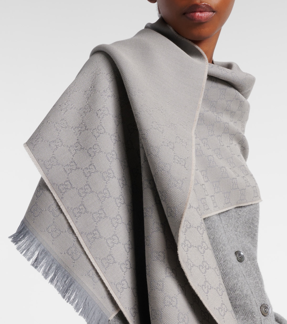 GG jacquard wool scarf | Gucci
