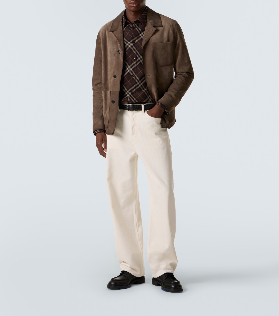 Rogue leather combat boots | Burberry