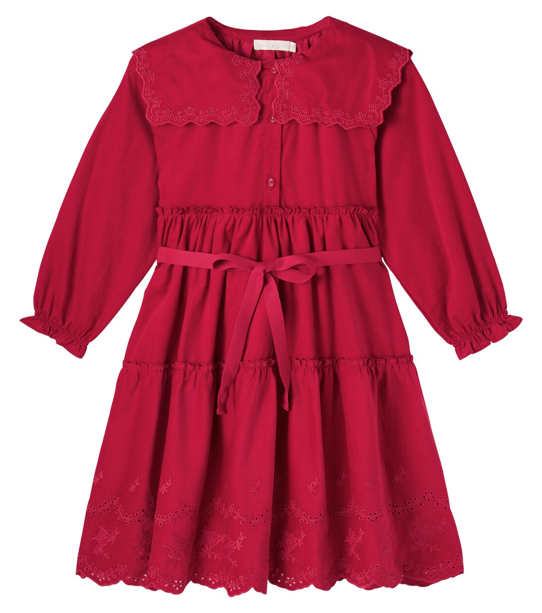 Manola belted embroidered cotton dress | C'era Una Volta