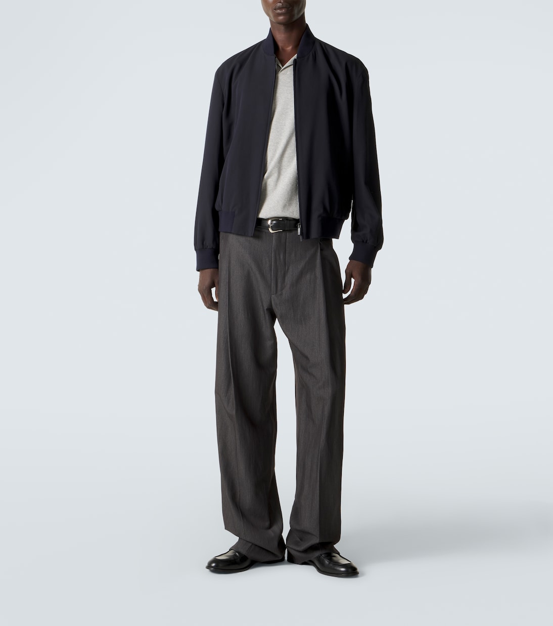 Chaqueta bomber en mezcla de algodón | Giorgio Armani