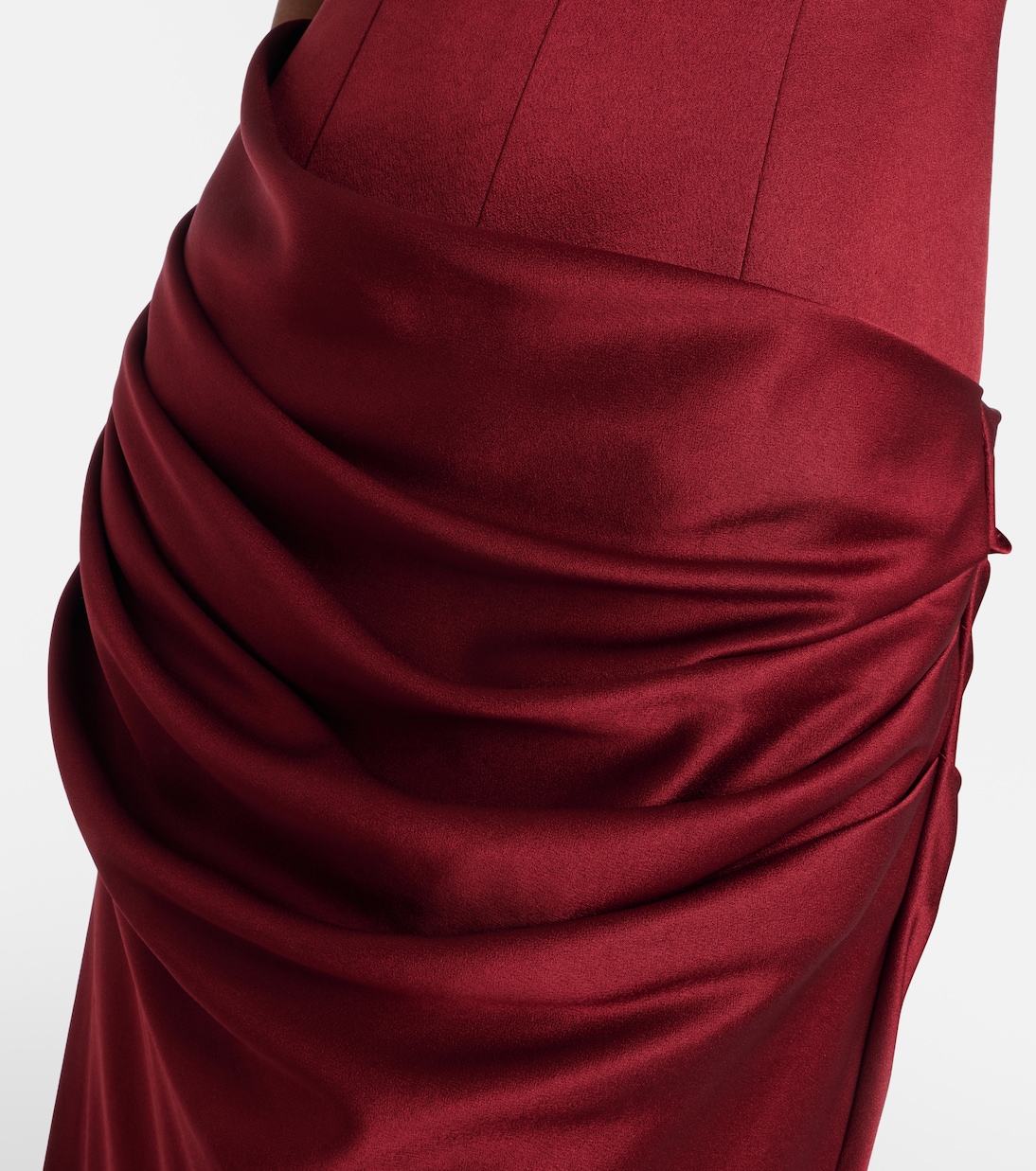 Robe longue en crêpe de satin | Alex Perry