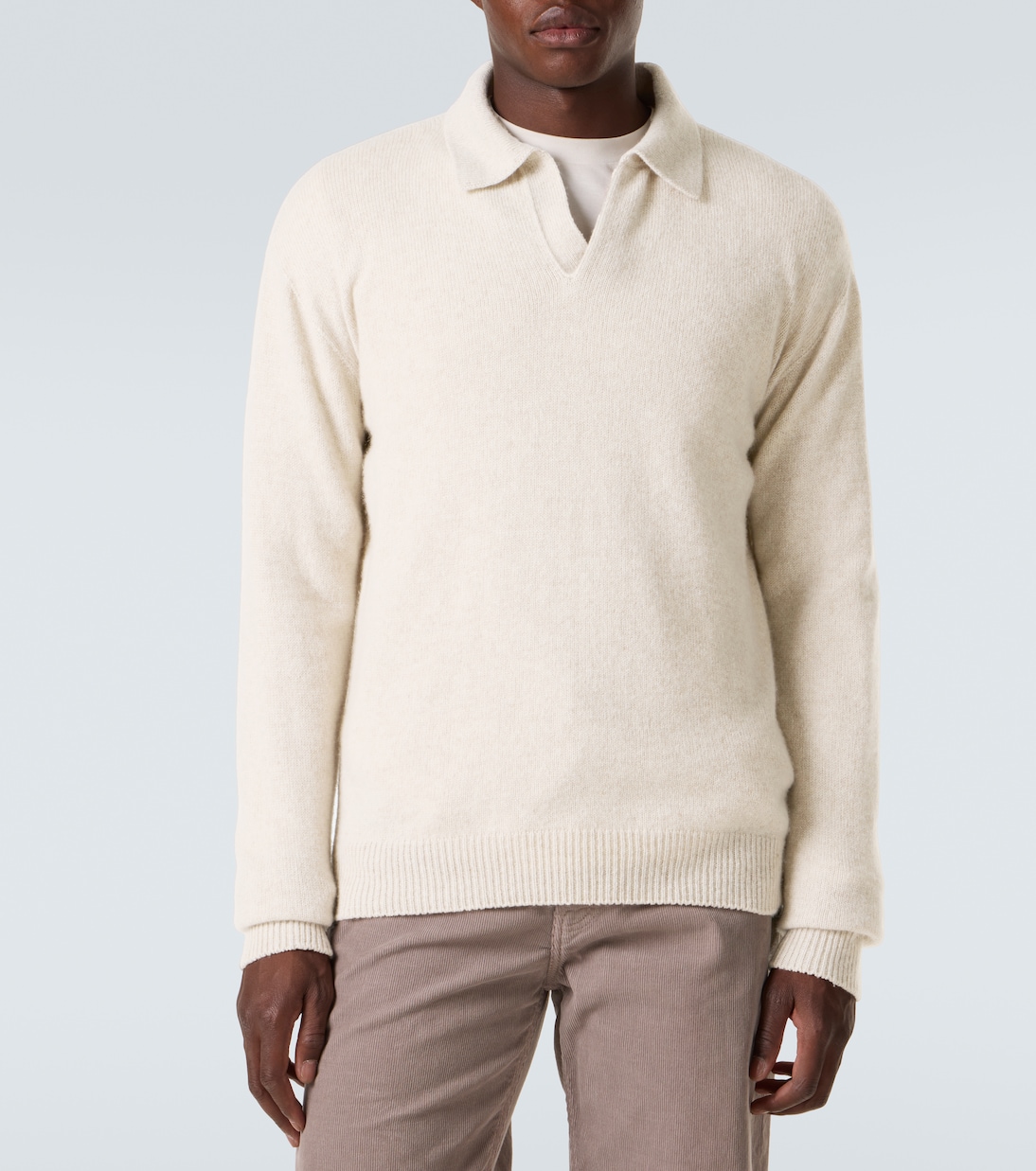 Leach cashmere polo sweater | The Row