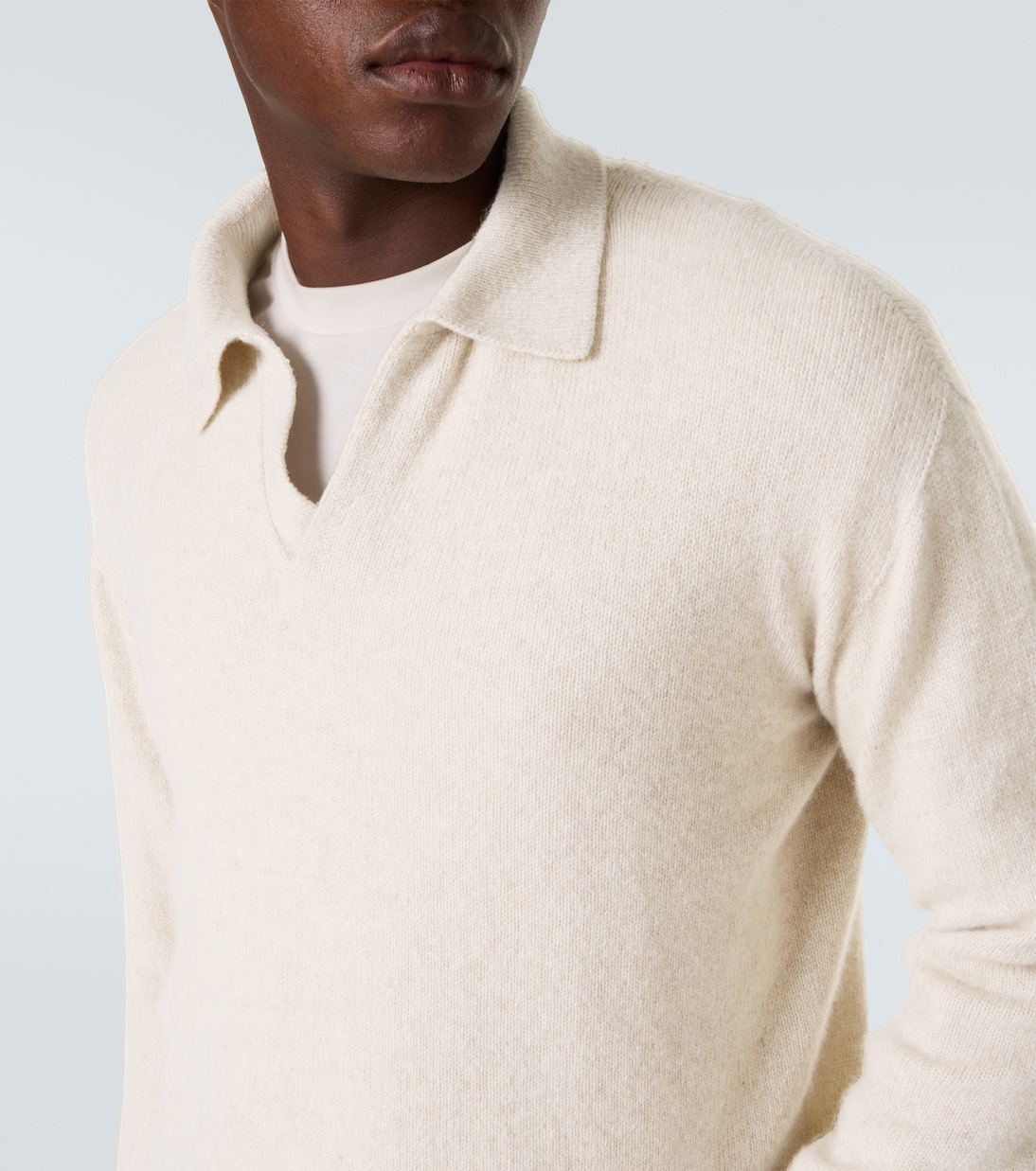 Leach cashmere polo sweater | The Row