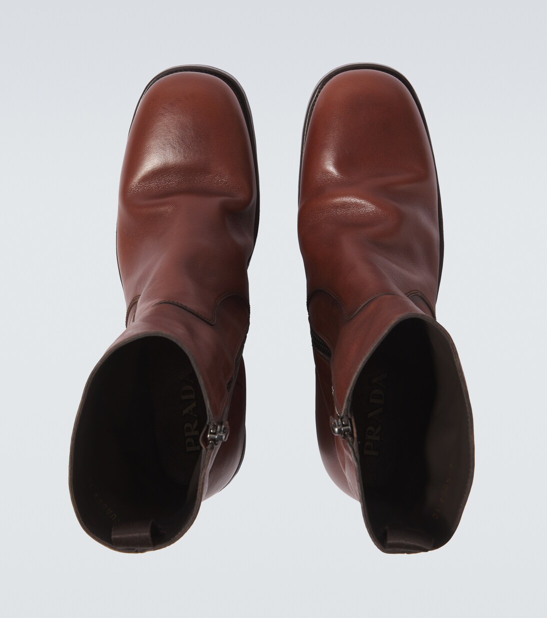 Leather ankle boots | Prada