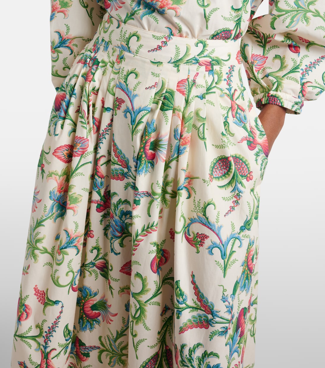 Jupe longue en coton à fleurs | Etro