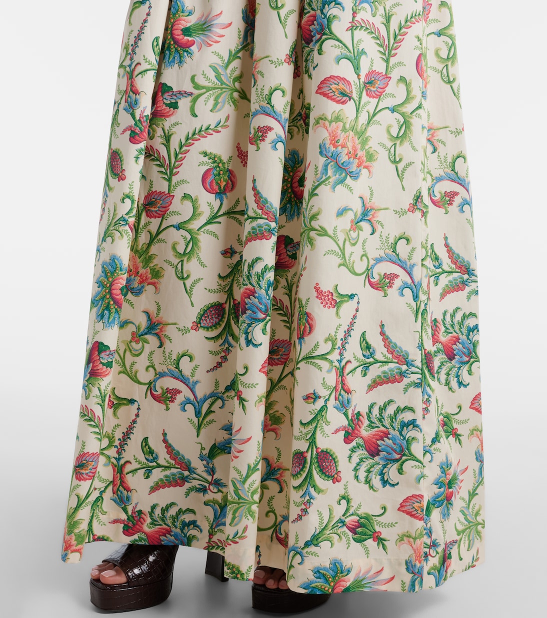 Jupe longue en coton à fleurs | Etro