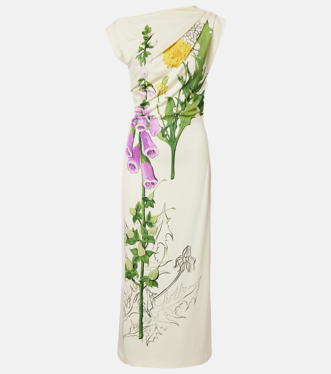 Floral jersey maxi dress | Oscar de la Renta