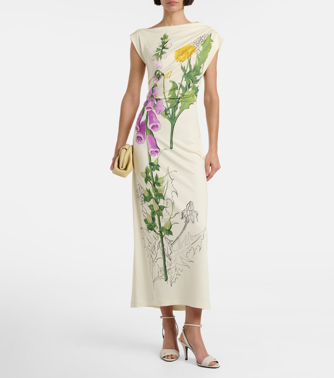 Floral jersey maxi dress | Oscar de la Renta