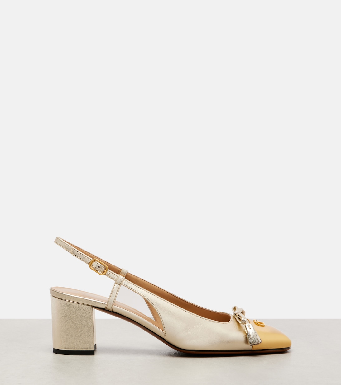 Valet Du Roi 60 leather slingback pumps | Valentino Garavani