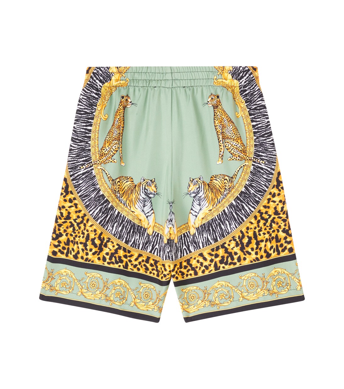 Wild Cats silk shorts | Versace Kids
