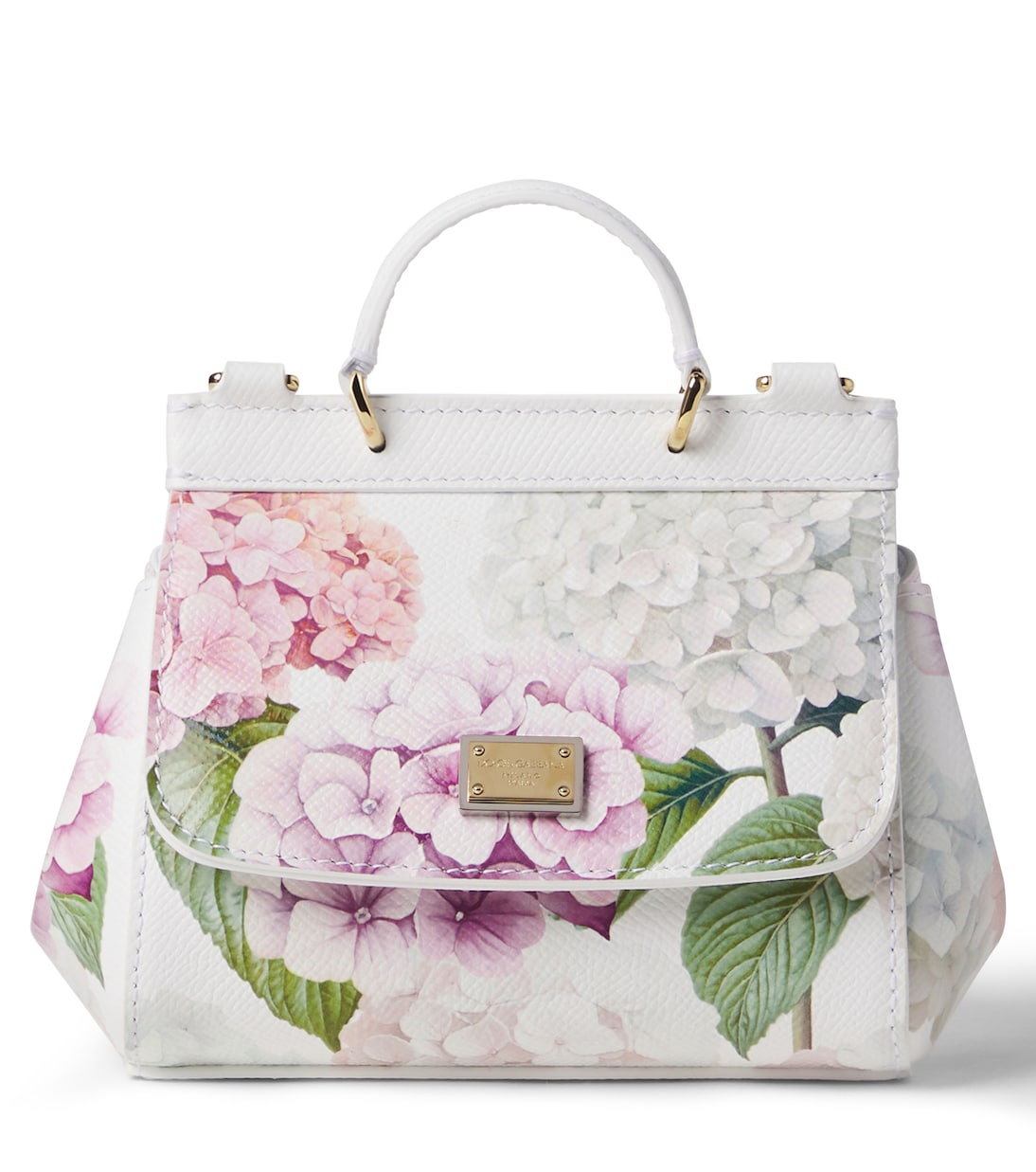 Sac Sicily en cuir à fleurs | Dolce&Gabbana Kids
