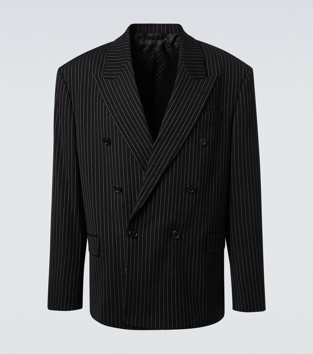 Striped double-breasted blazer | Acne Studios