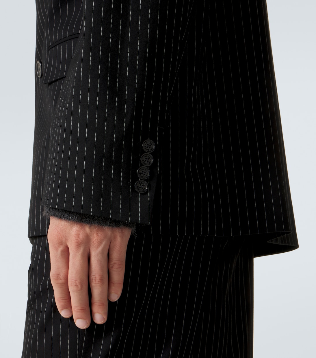 Striped double-breasted blazer | Acne Studios