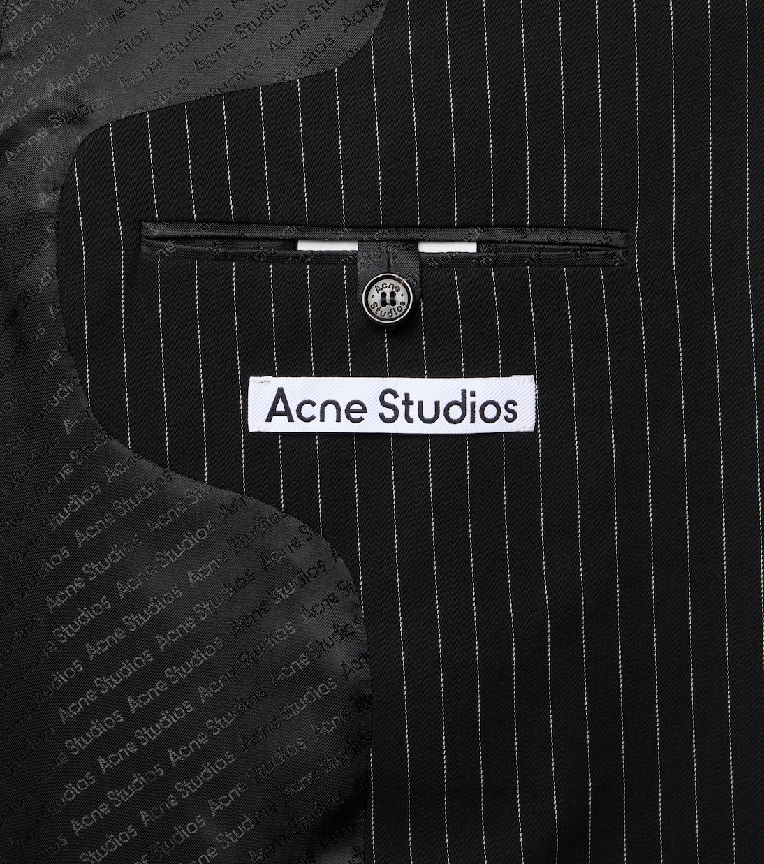 Striped double-breasted blazer | Acne Studios
