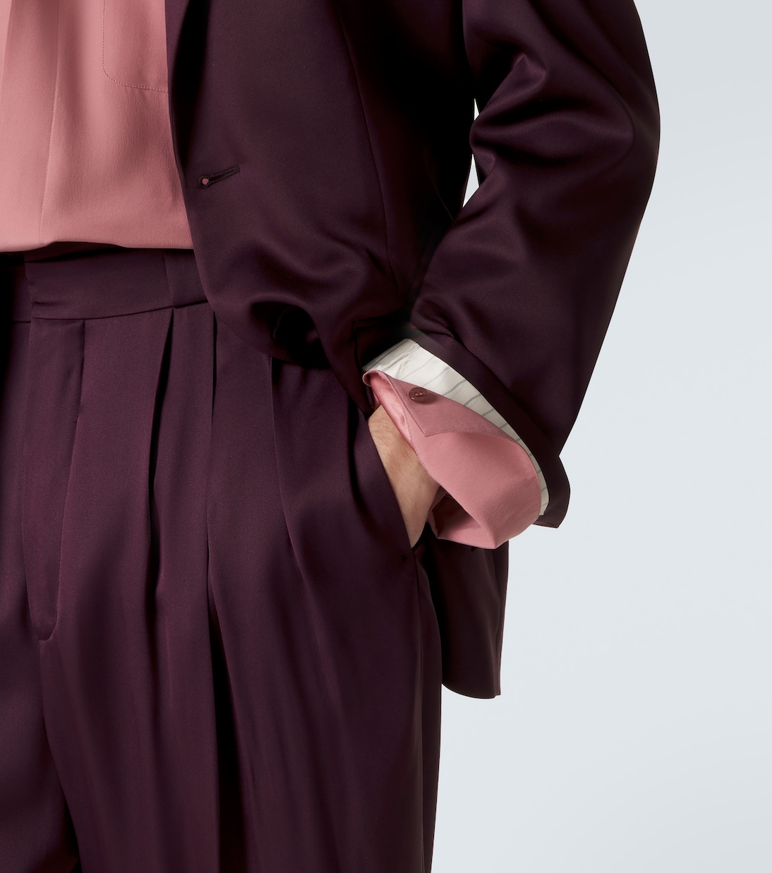 Anzugjacke aus Seidensatin | Saint Laurent