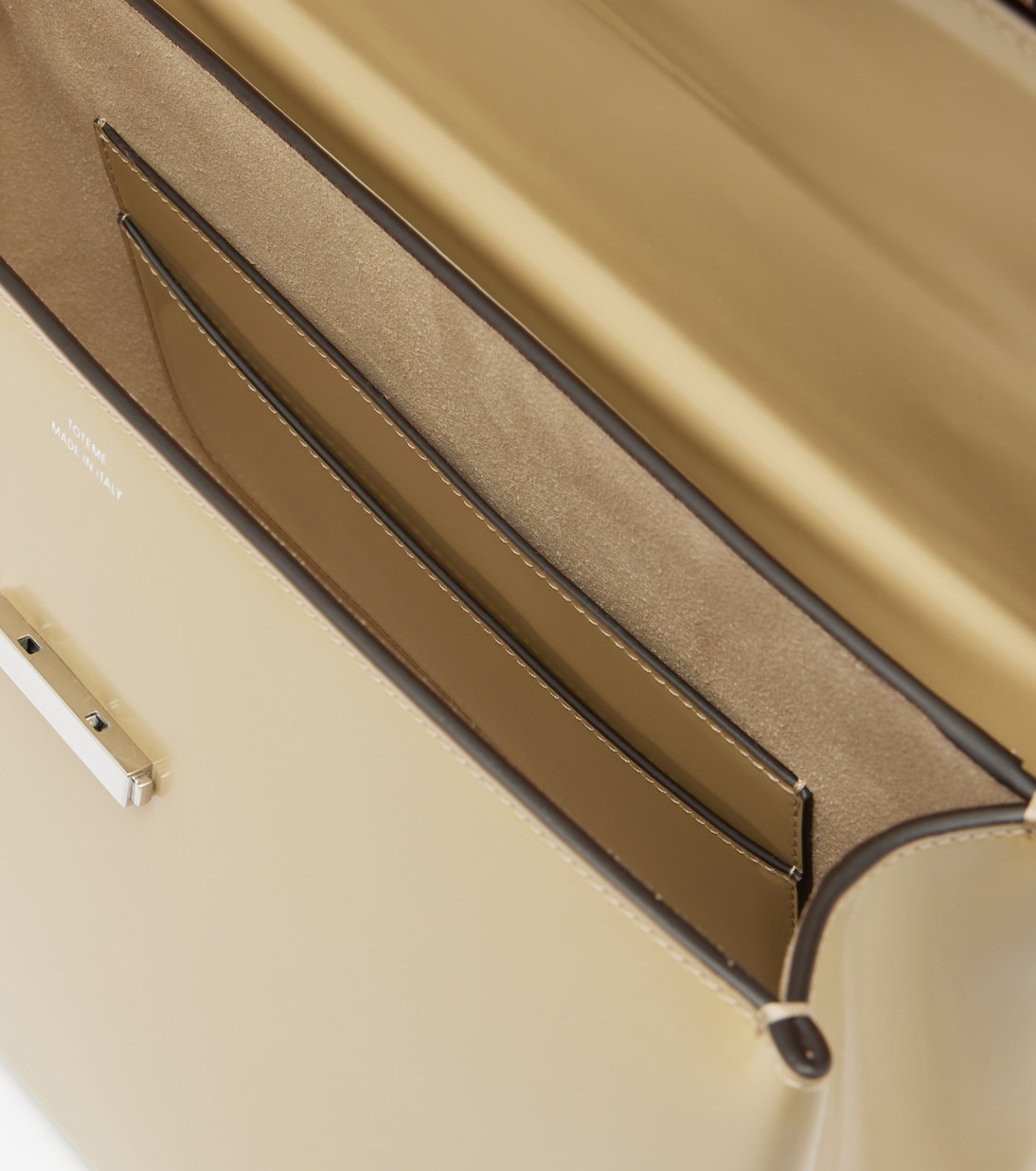 Box Small leather top-handle bag | Toteme