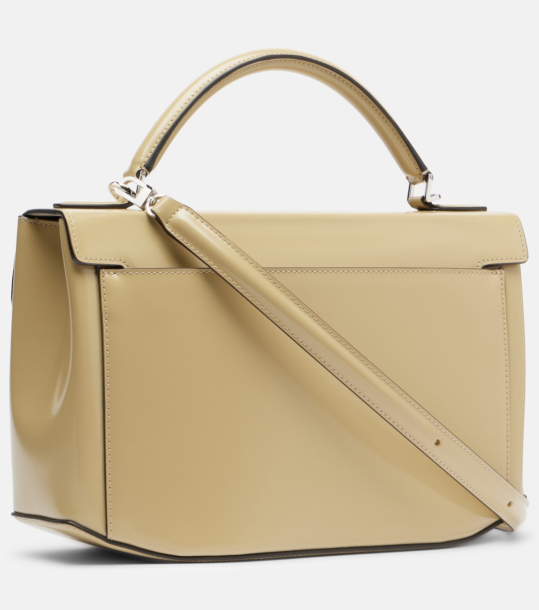 Box Small leather top-handle bag | Toteme