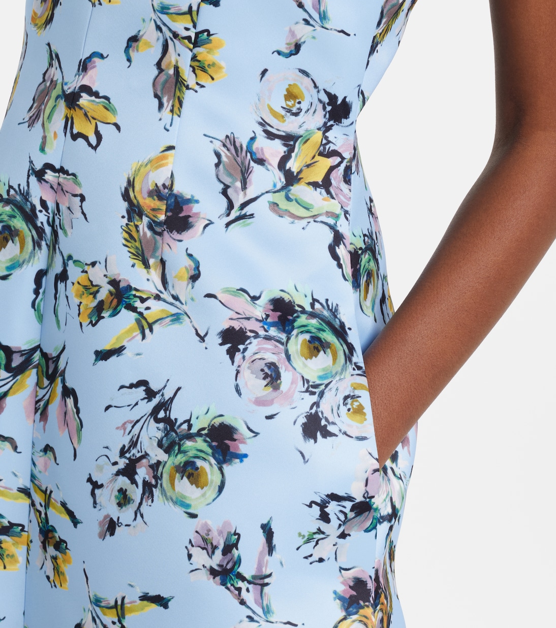 Abella floral satin cocktail dress | Emilia Wickstead