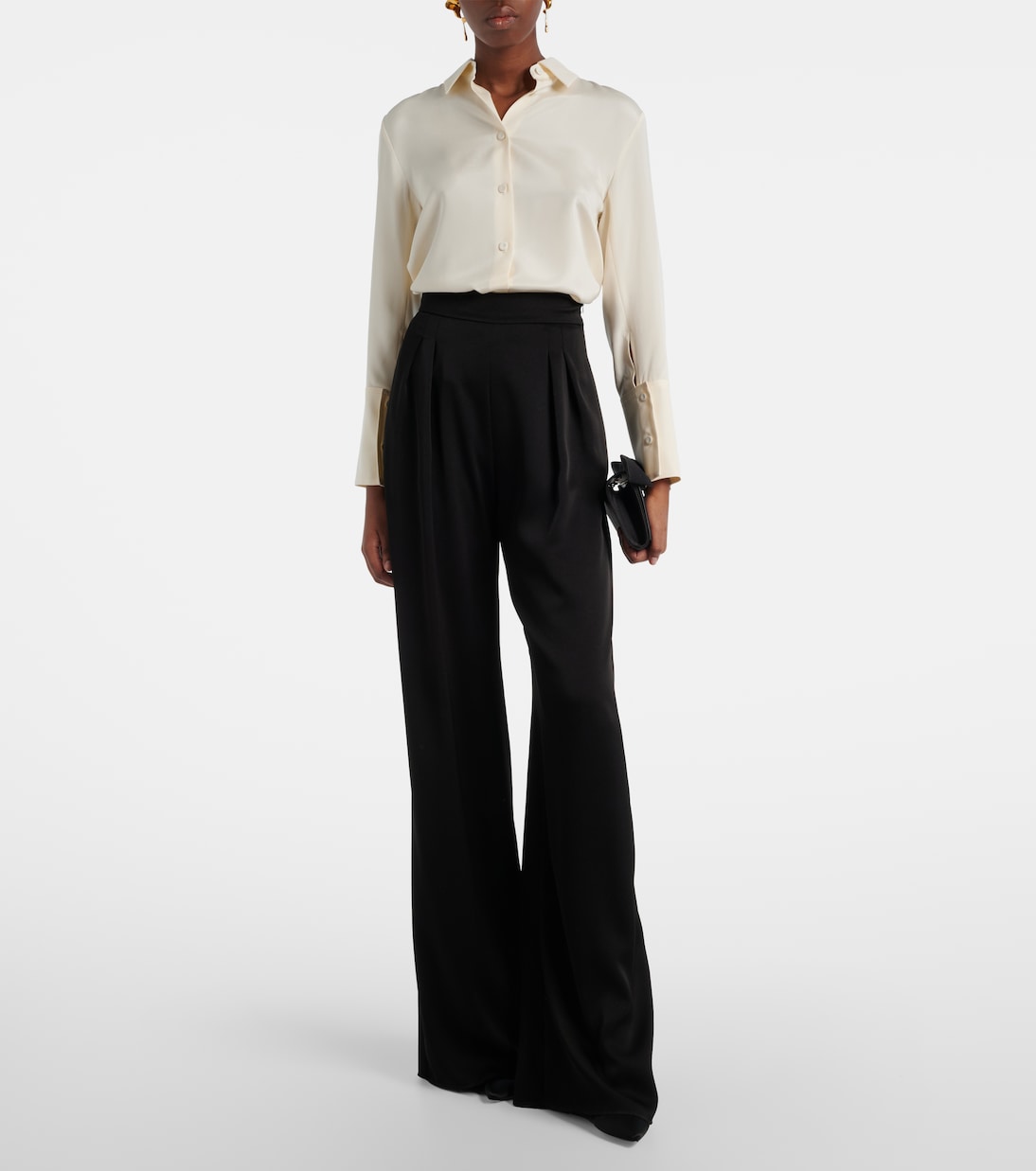 Weite Hose Divo aus Satin | Max Mara