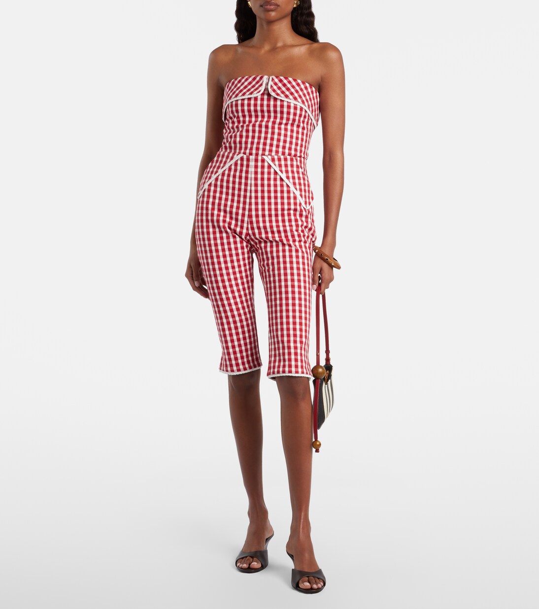 Top Ebony aus einem Baumwollgemisch mit Spitze | Posse