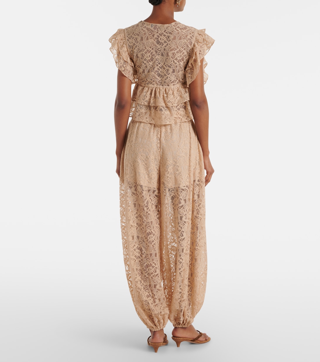 Lace balloon pants | Adriana Degreas