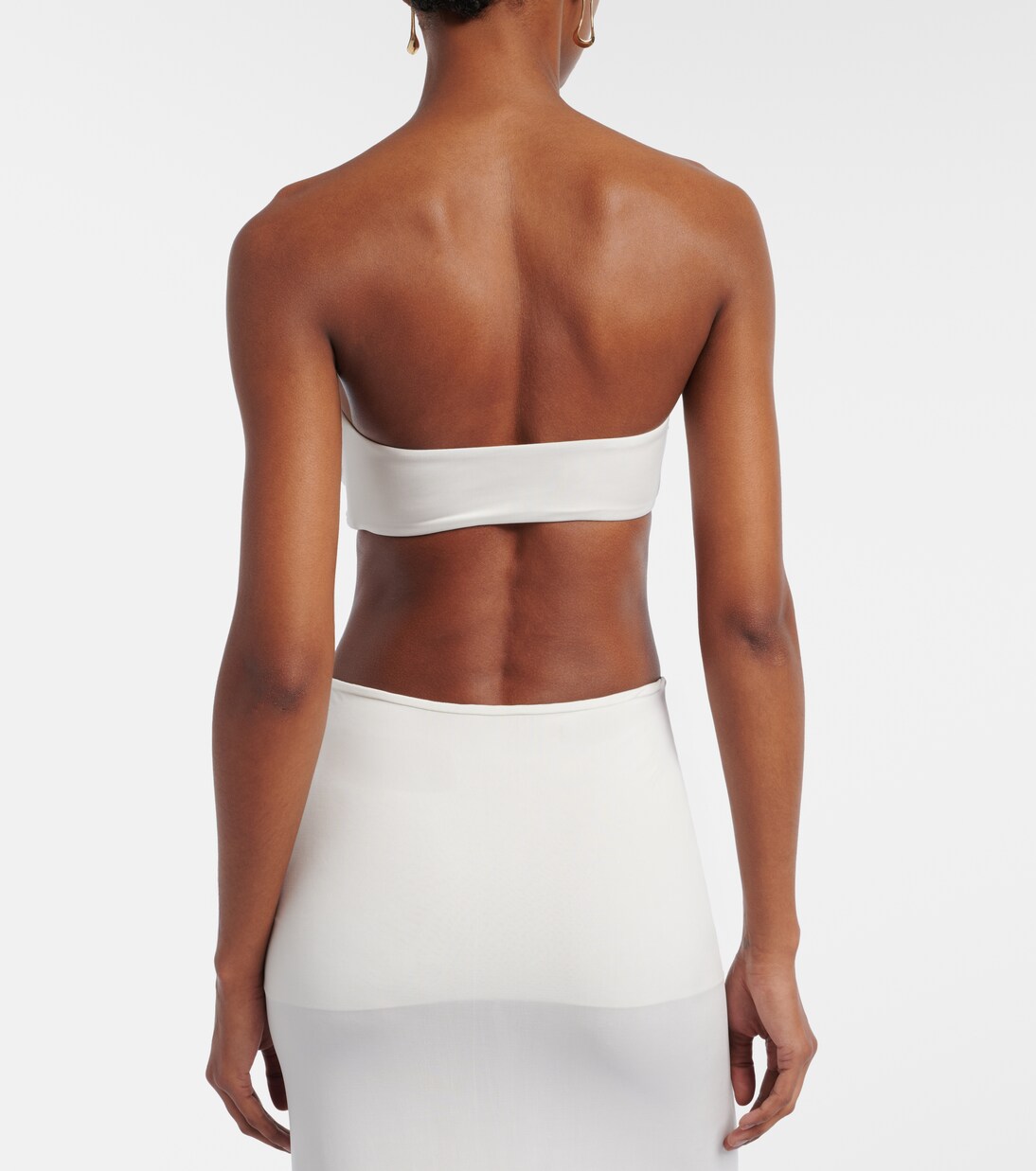 Clara ruched bandeau bikini top | Jade Swim