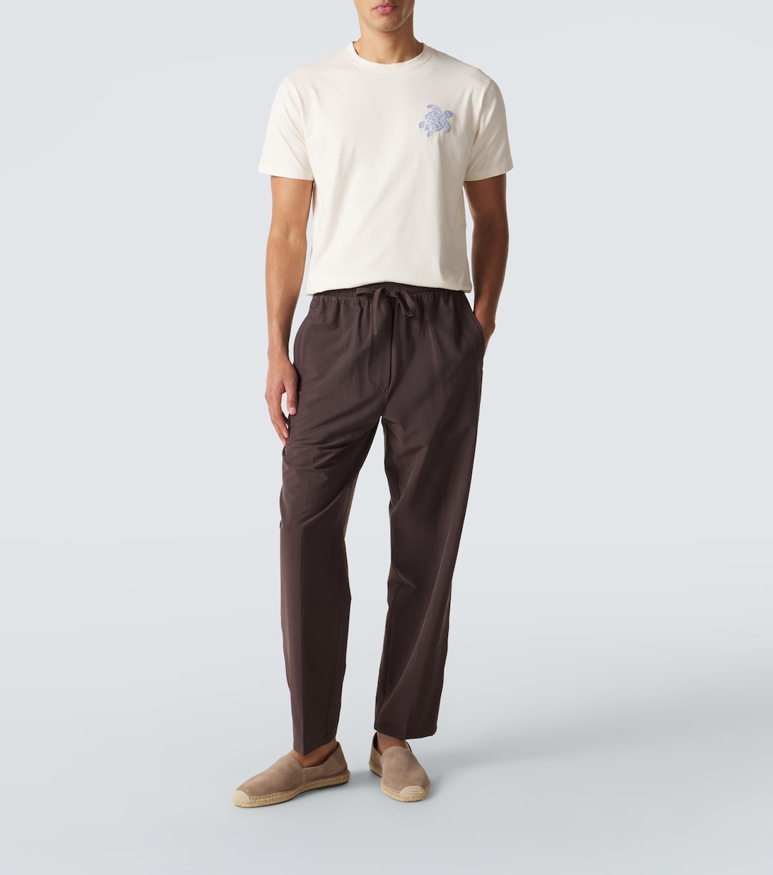 Embroidered cotton jersey T-shirt | Vilebrequin