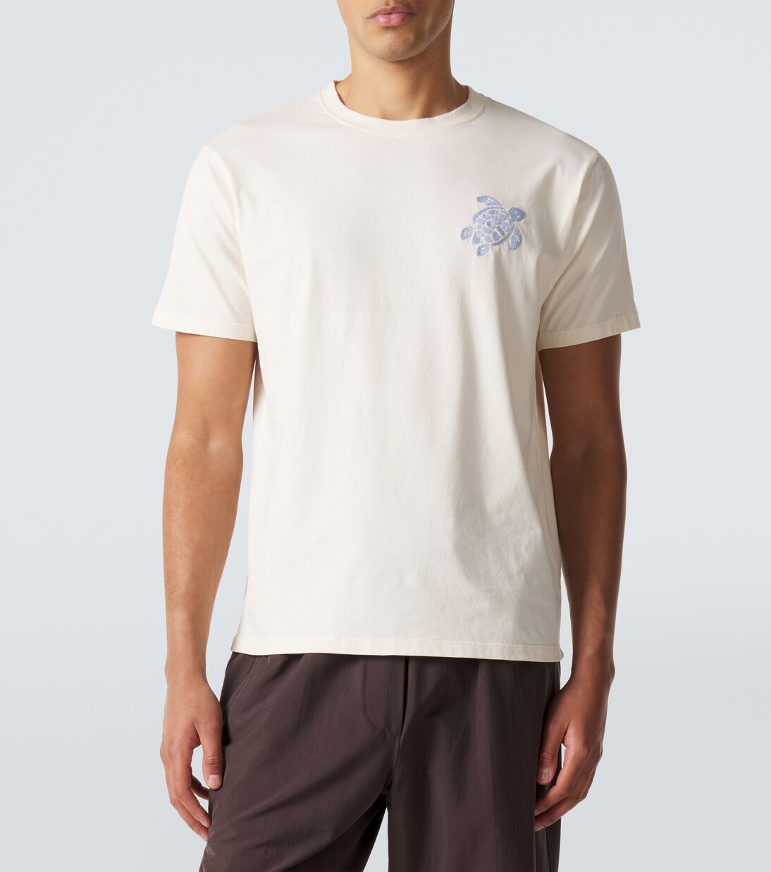 Embroidered cotton jersey T-shirt | Vilebrequin