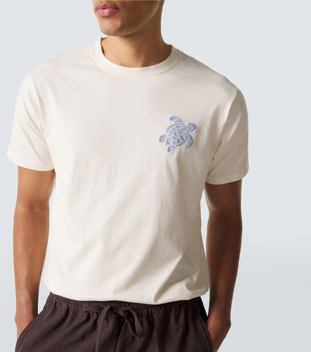 Embroidered cotton jersey T-shirt | Vilebrequin
