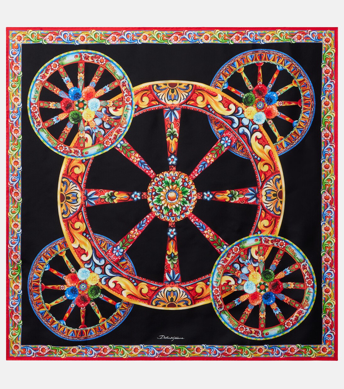 Carretto silk twill scarf | Dolce&Gabbana