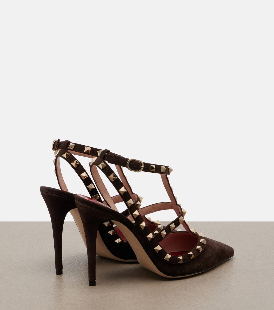 Rockstud 스웨이드 슬링백 펌프스 | Valentino Garavani