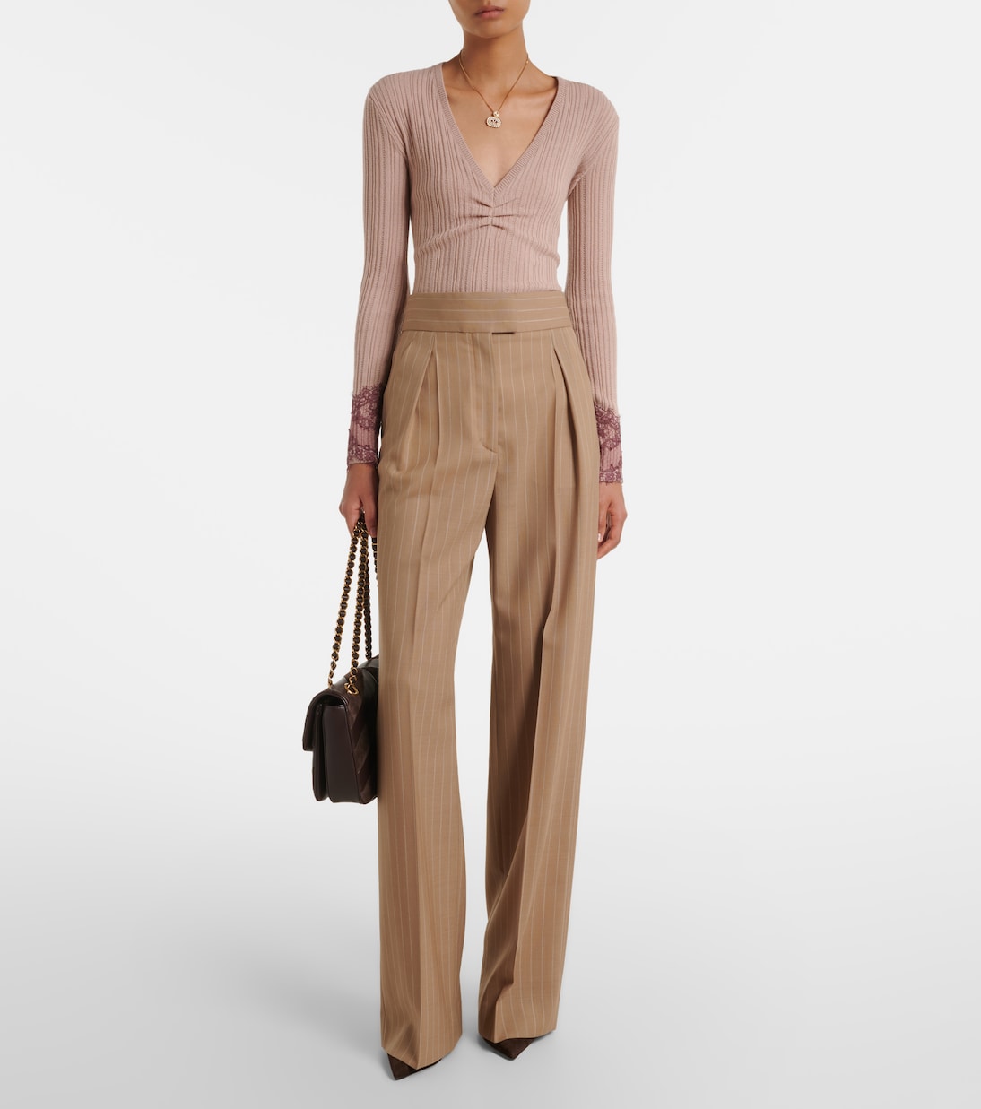 Rockstud 스웨이드 슬링백 펌프스 | Valentino Garavani