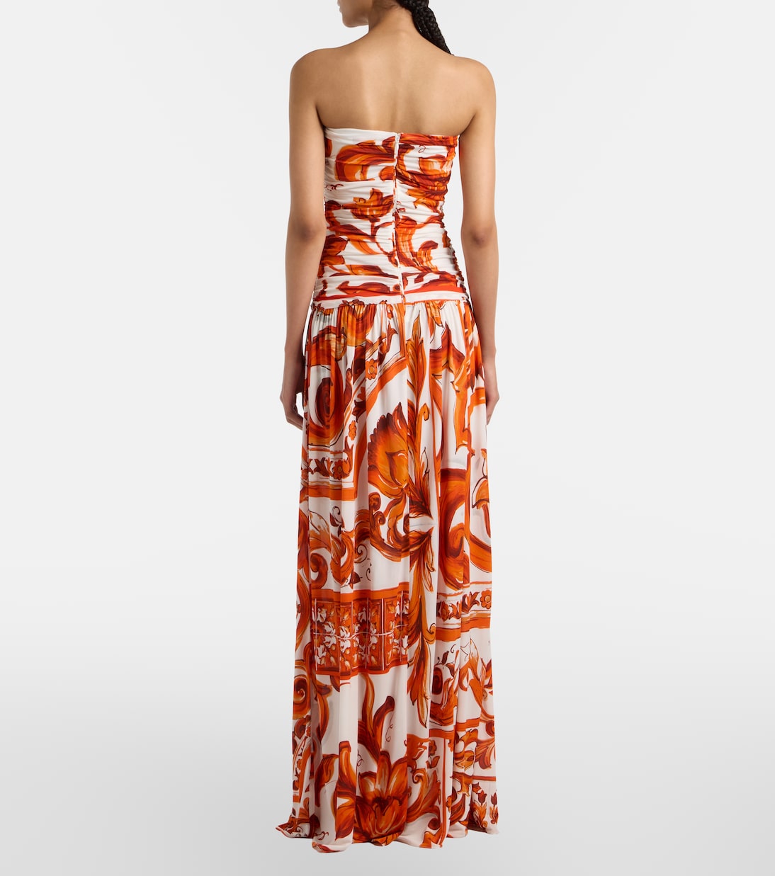 Majolica organza midi dress | Dolce&Gabbana