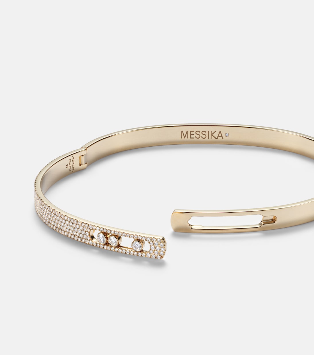 Pulsera Move Noa KM de oro de 18 ct con diamantes | Messika