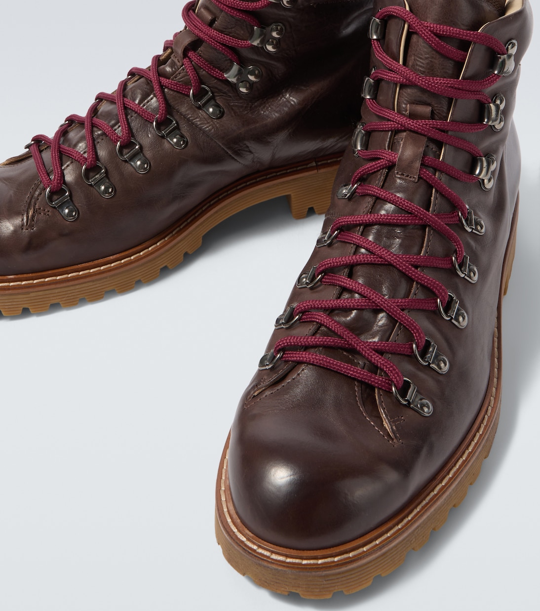 Leather lace-up boots | Eleventy