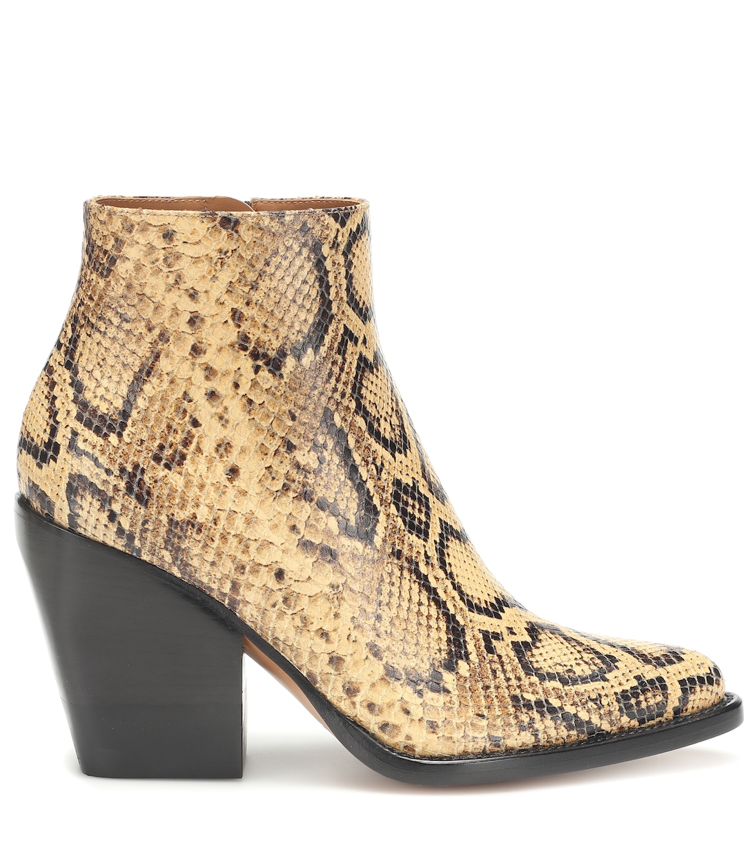 Rylee snake-effect leather boots | Chloé