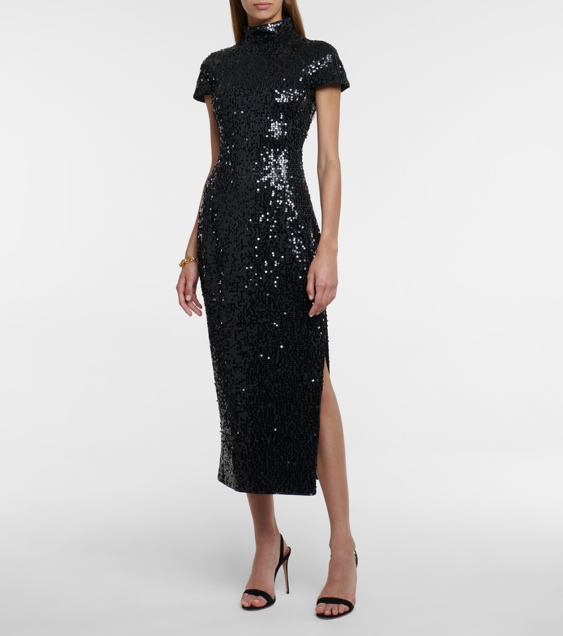 Robe midi à paillettes | Rasario