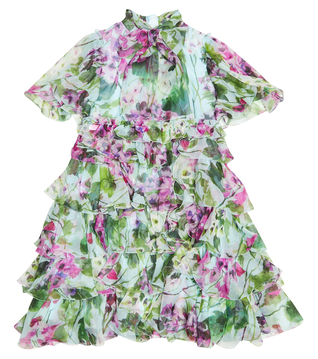 Floral silk dress | Dolce&Gabbana Kids