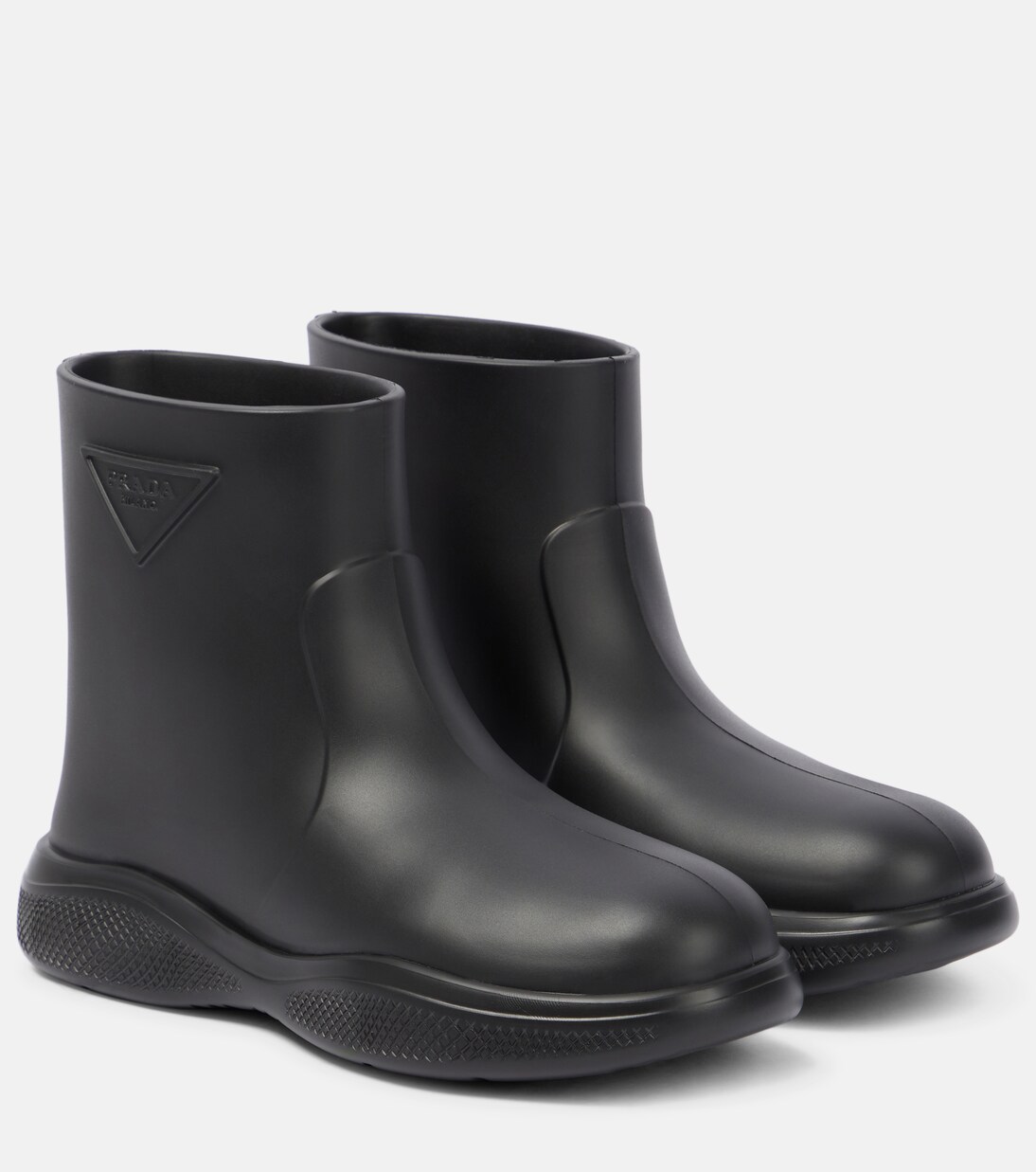 Mellow rubber ankle boots | Prada