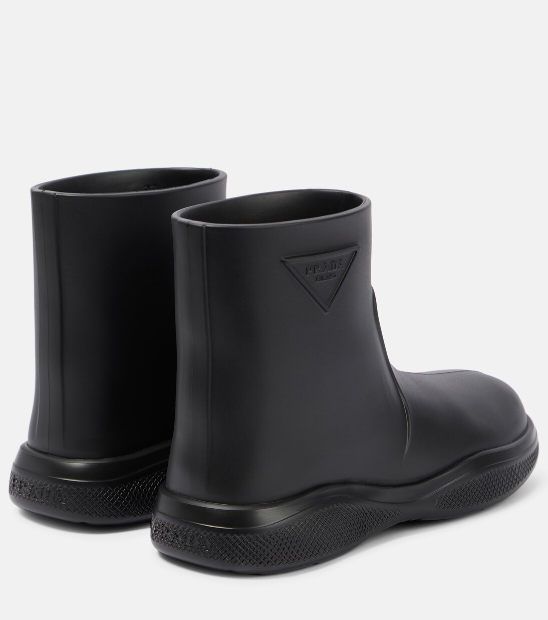 Mellow rubber ankle boots | Prada