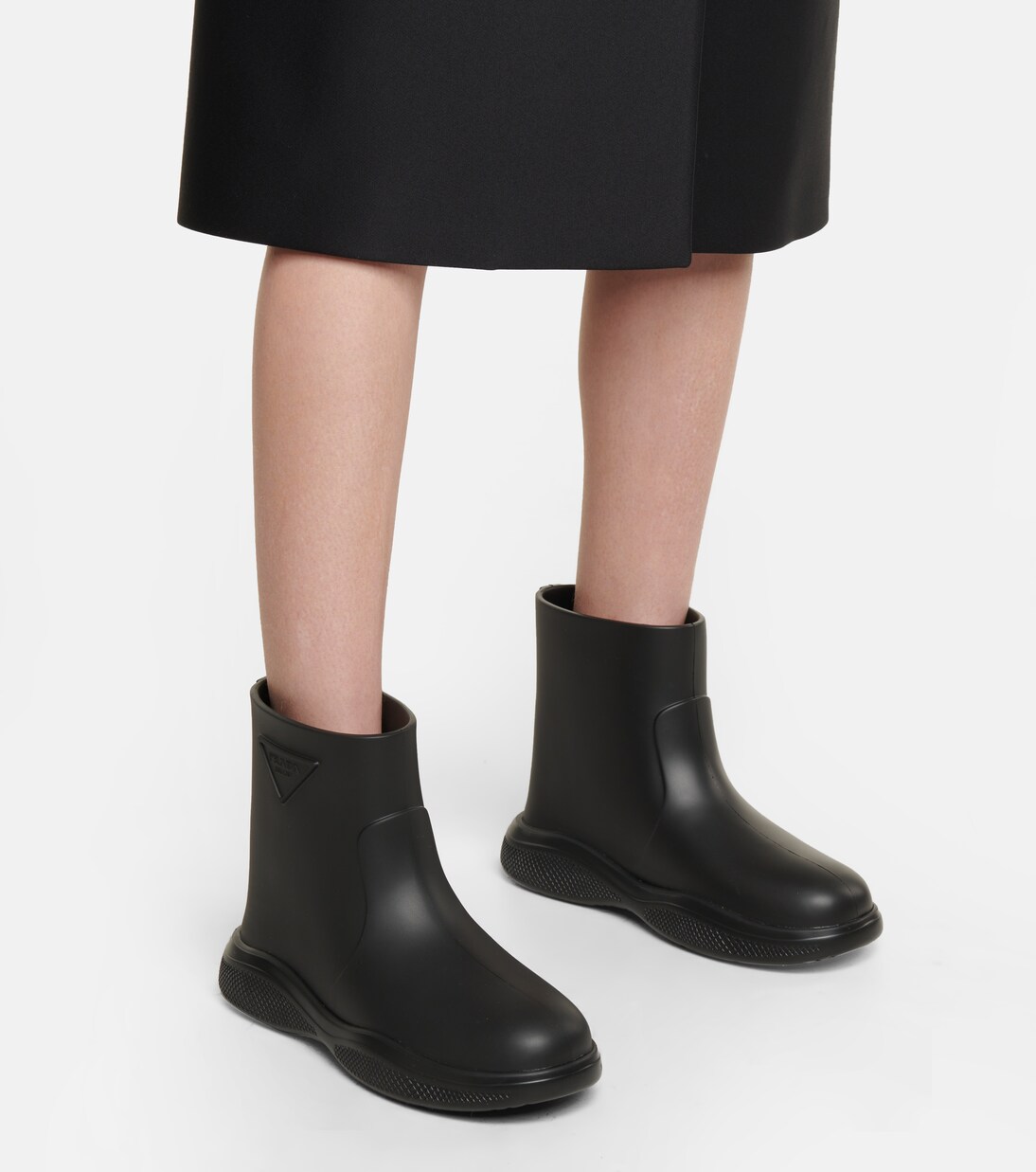 Mellow rubber ankle boots | Prada