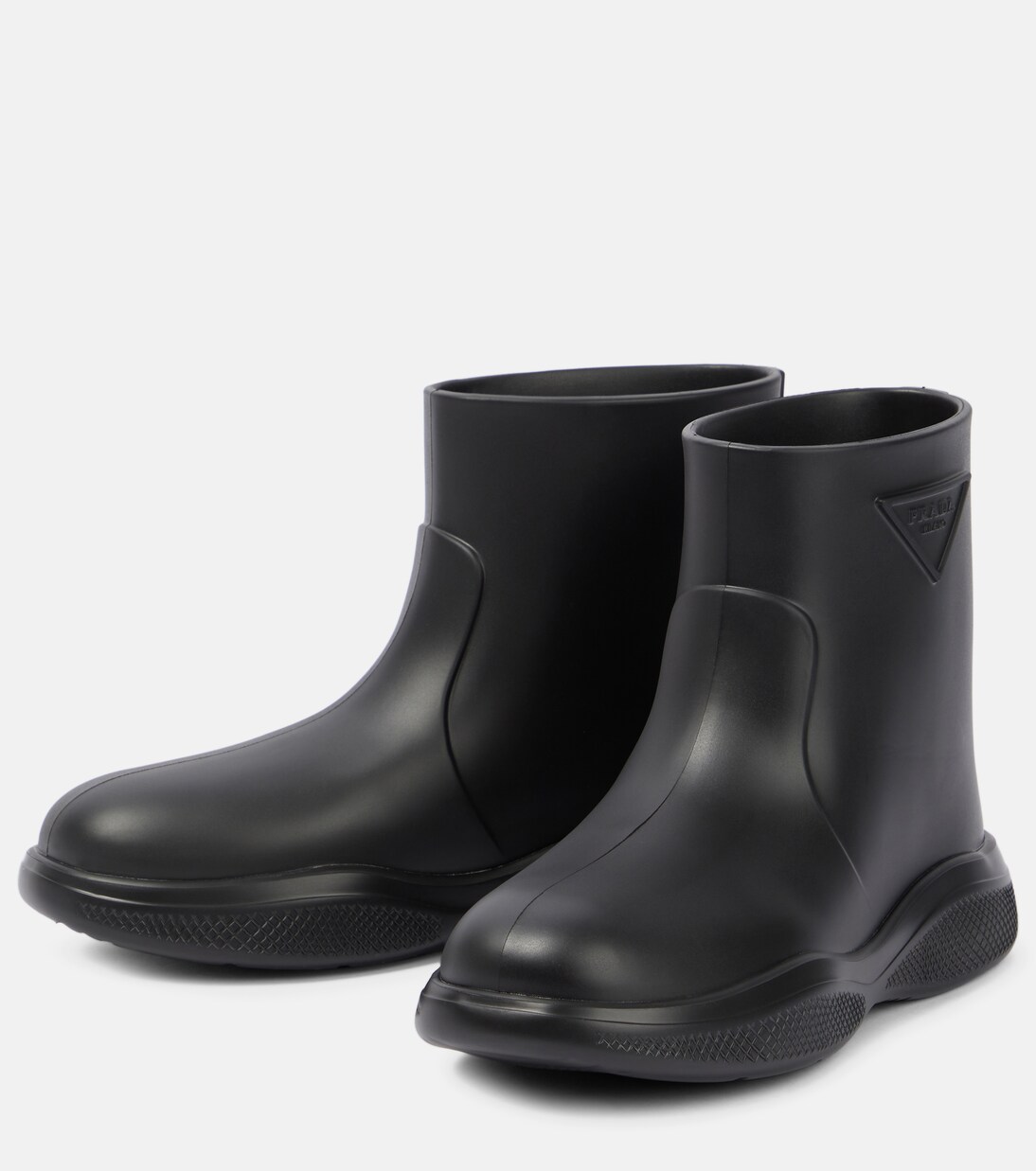 Mellow rubber ankle boots | Prada