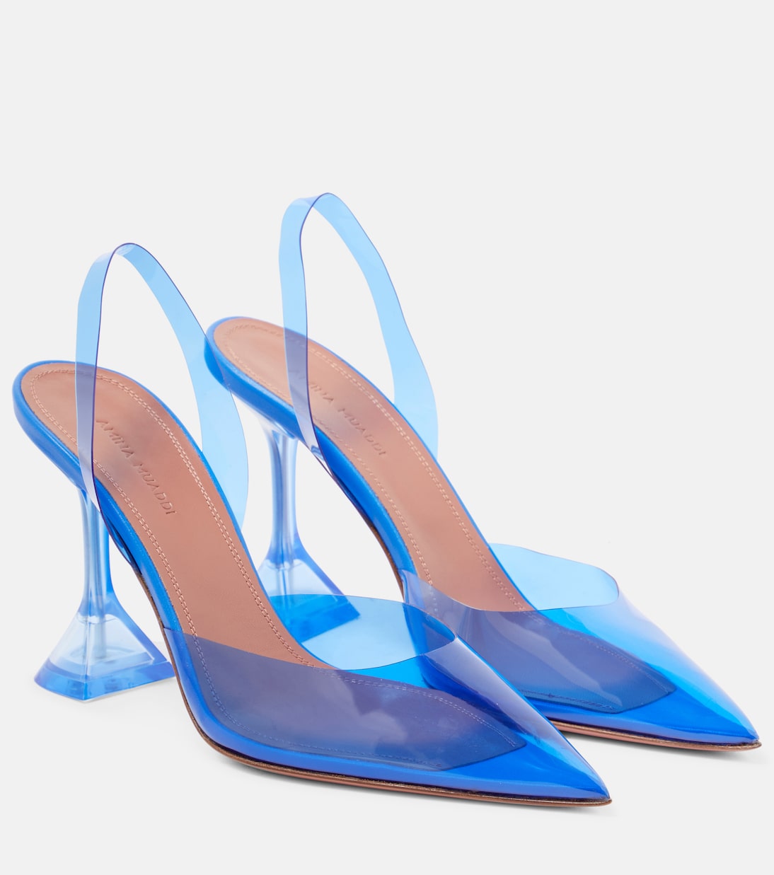 Slingback-Pumps Holli Glass aus PVC | Amina Muaddi