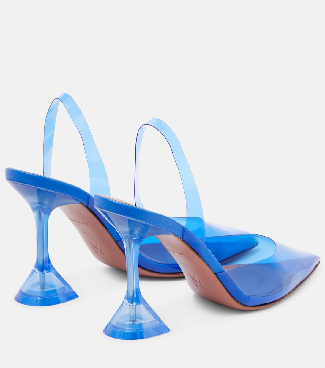 Slingback-Pumps Holli Glass aus PVC | Amina Muaddi