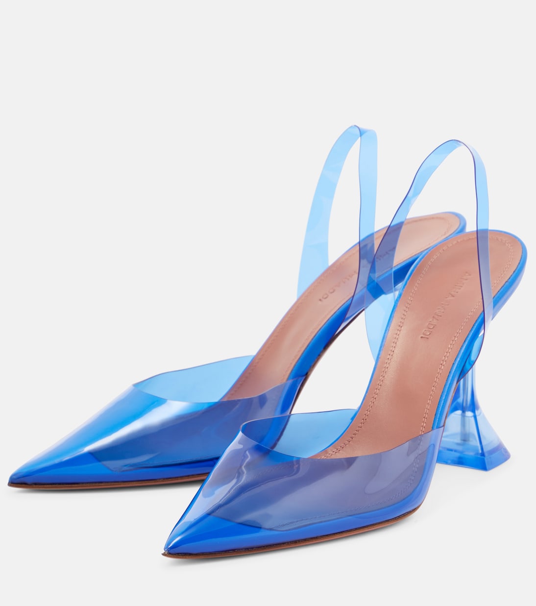 Slingback-Pumps Holli Glass aus PVC | Amina Muaddi