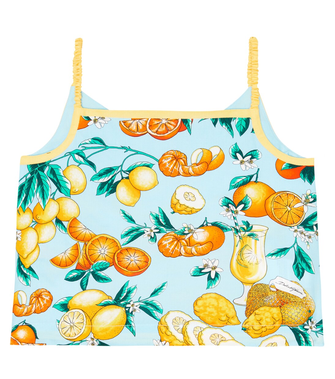 Printed cotton camisole | Dolce&Gabbana Kids