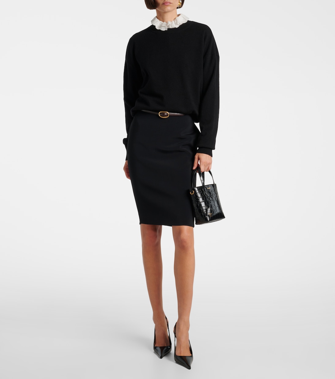 Toy Shopping N/S leather tote bag | Saint Laurent