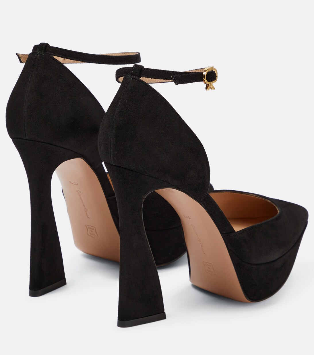 Escarpins Vertigo 105 à plateau en daim | Gianvito Rossi