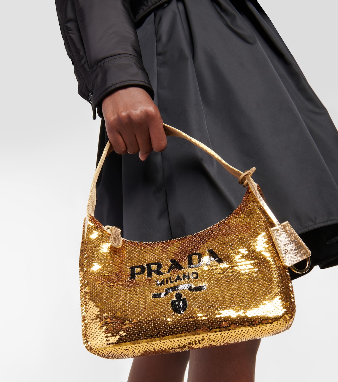 Re-Edition 2000 Mini sequined shoulder bag | Prada