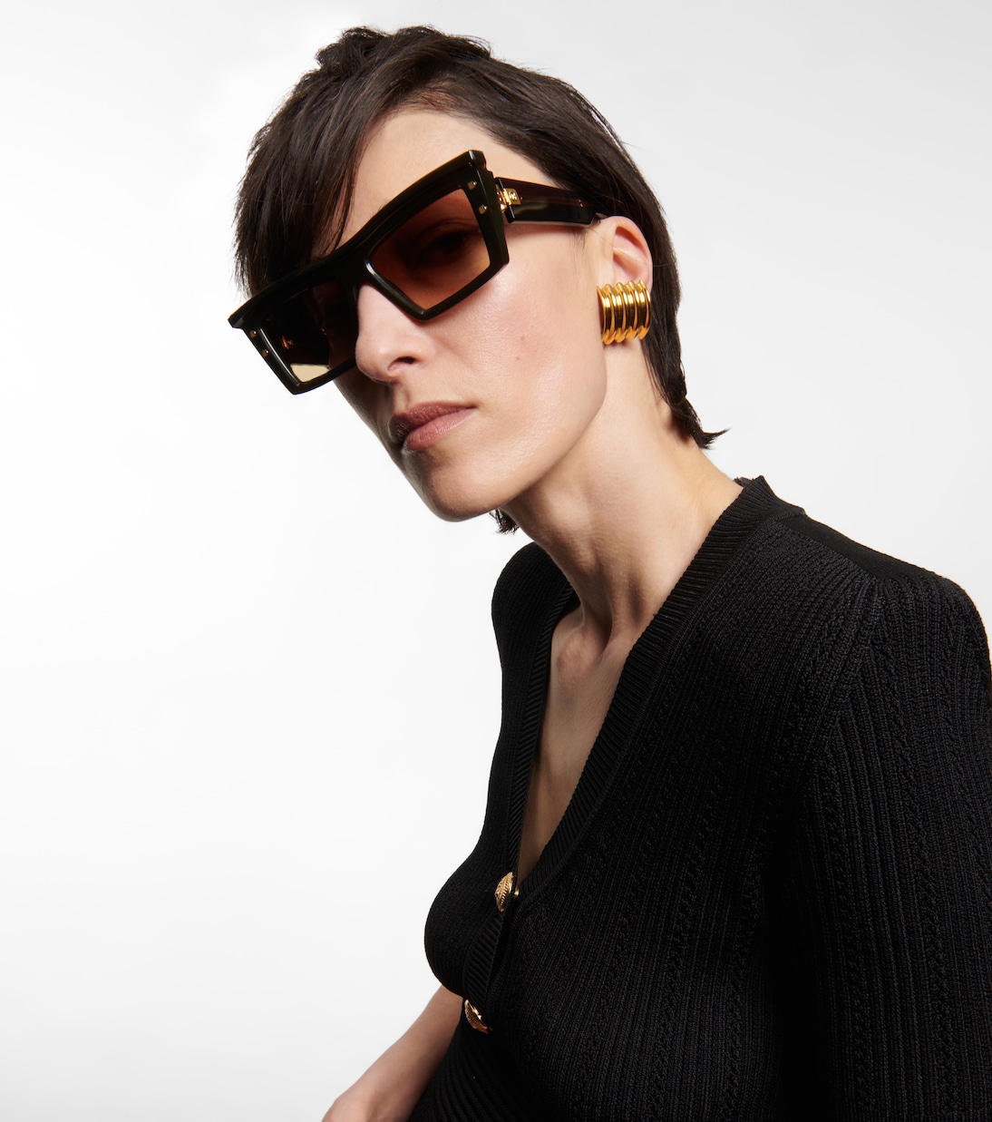 Eckige Sonnenbrille | Balmain